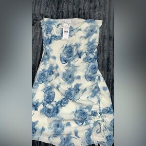 La Hearts Blue Floral Women's Blouse